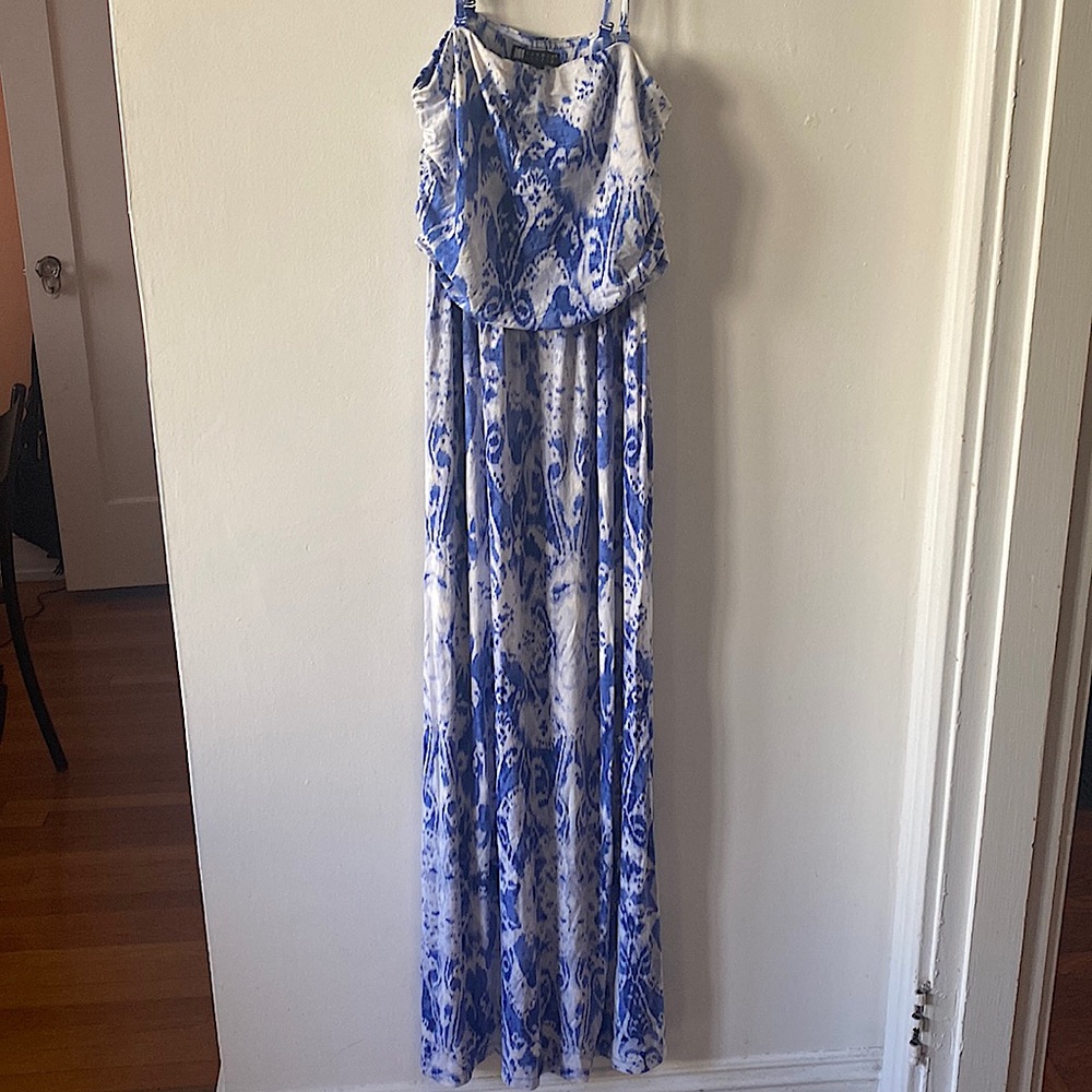 Carole Little spaghetti strap maxi dress Size M